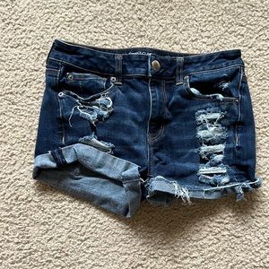 16 American eagle ripped Jean shorts